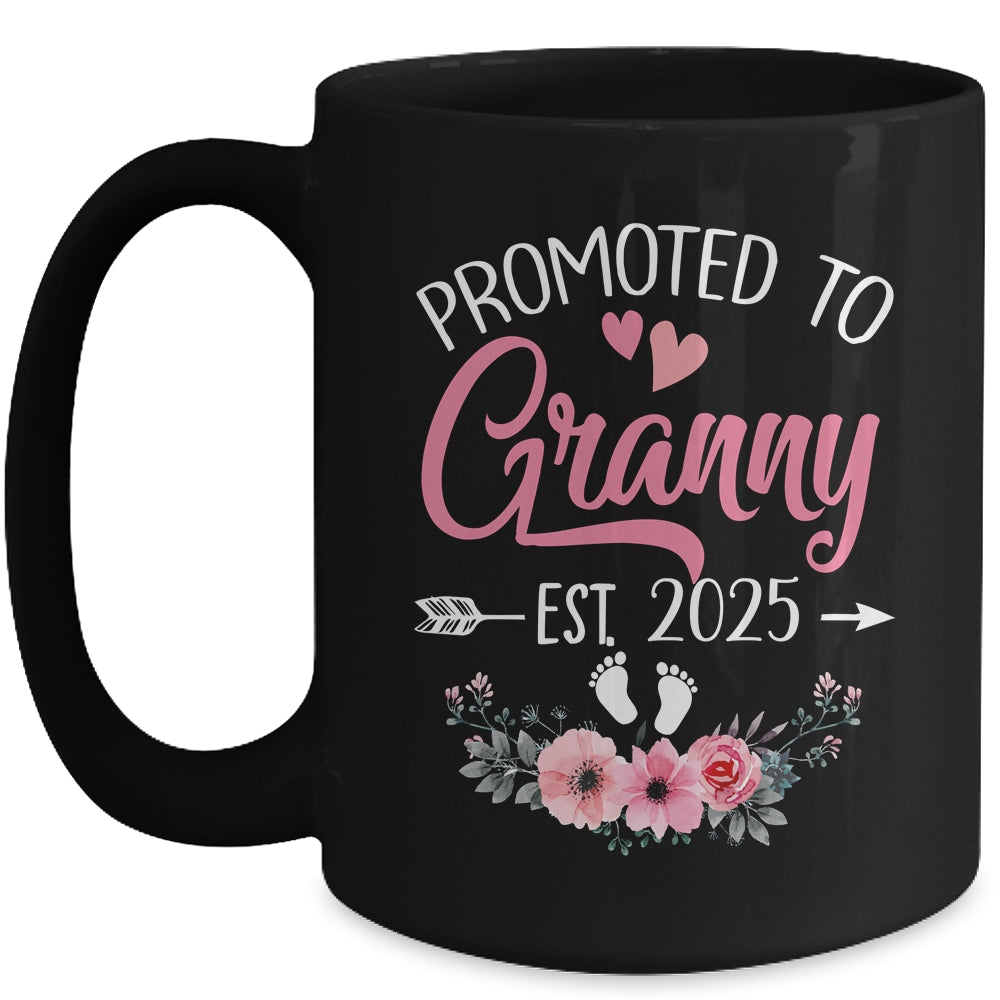 Promoted To Granny Est 2025 Mothers Day First Time Mug | teecentury