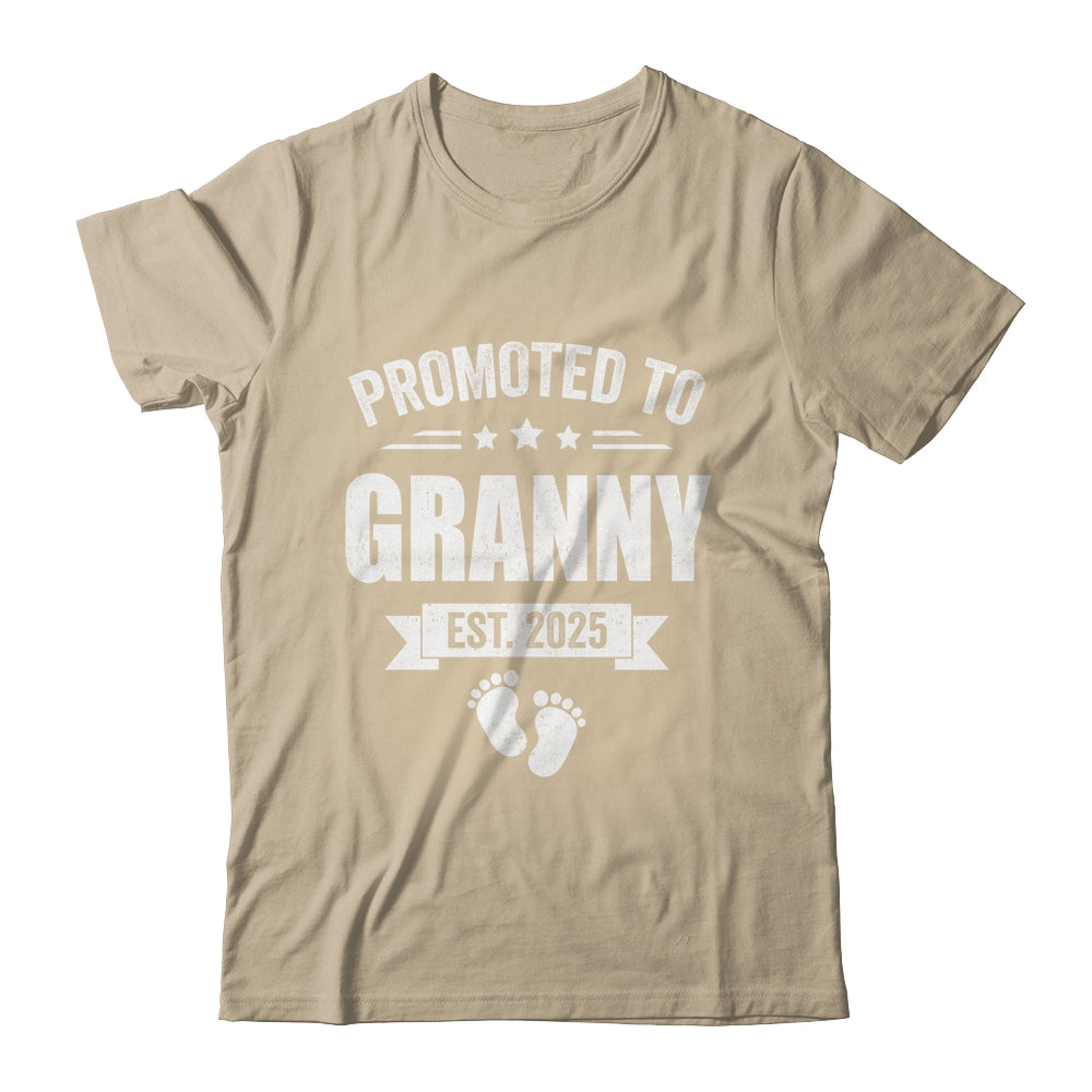 Promoted To Granny Est 2025 Mothers Day First Time New Shirt & Tank Top | teecentury