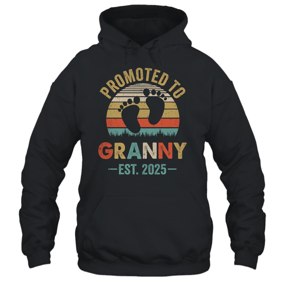 Promoted To Granny Est 2025 Mothers Day Vintage Shirt & Tank Top | teecentury
