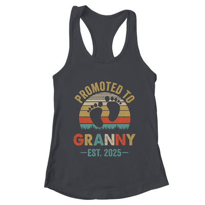 Promoted To Granny Est 2025 Mothers Day Vintage Shirt & Tank Top | teecentury