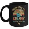 Promoted To Granny Est 2025 Retro First Time Granny Mug | teecentury