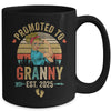 Promoted To Granny Est 2025 Retro First Time Granny Mug | teecentury