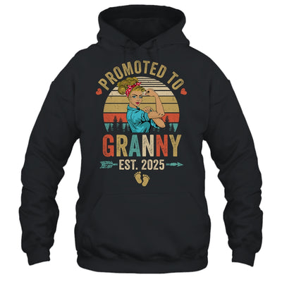 Promoted To Granny Est 2025 Retro First Time Granny Shirt & Tank Top | teecentury
