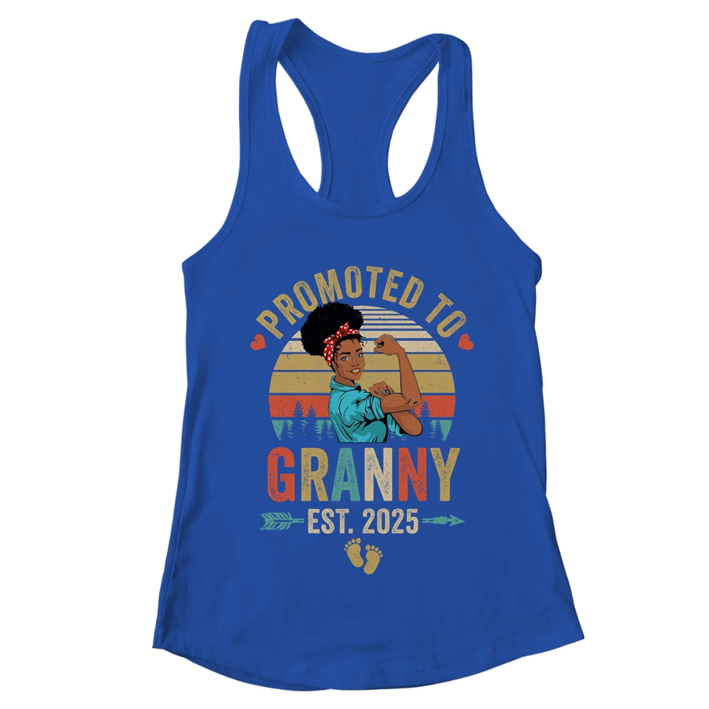 Promoted To Granny Est 2025 Vintage First Time Granny Shirt & Tank Top | teecentury