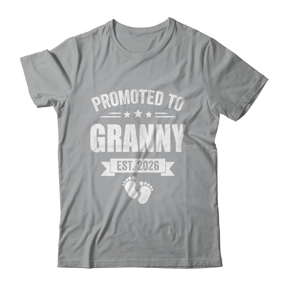Promoted To Granny Est 2026 Mothers Day First Time New Shirt & Hoodie | teecentury