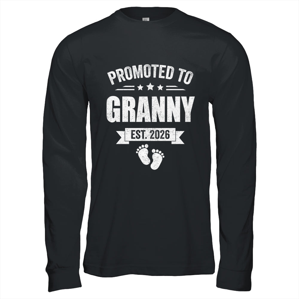Promoted To Granny Est 2026 Mothers Day First Time New Shirt & Hoodie | teecentury