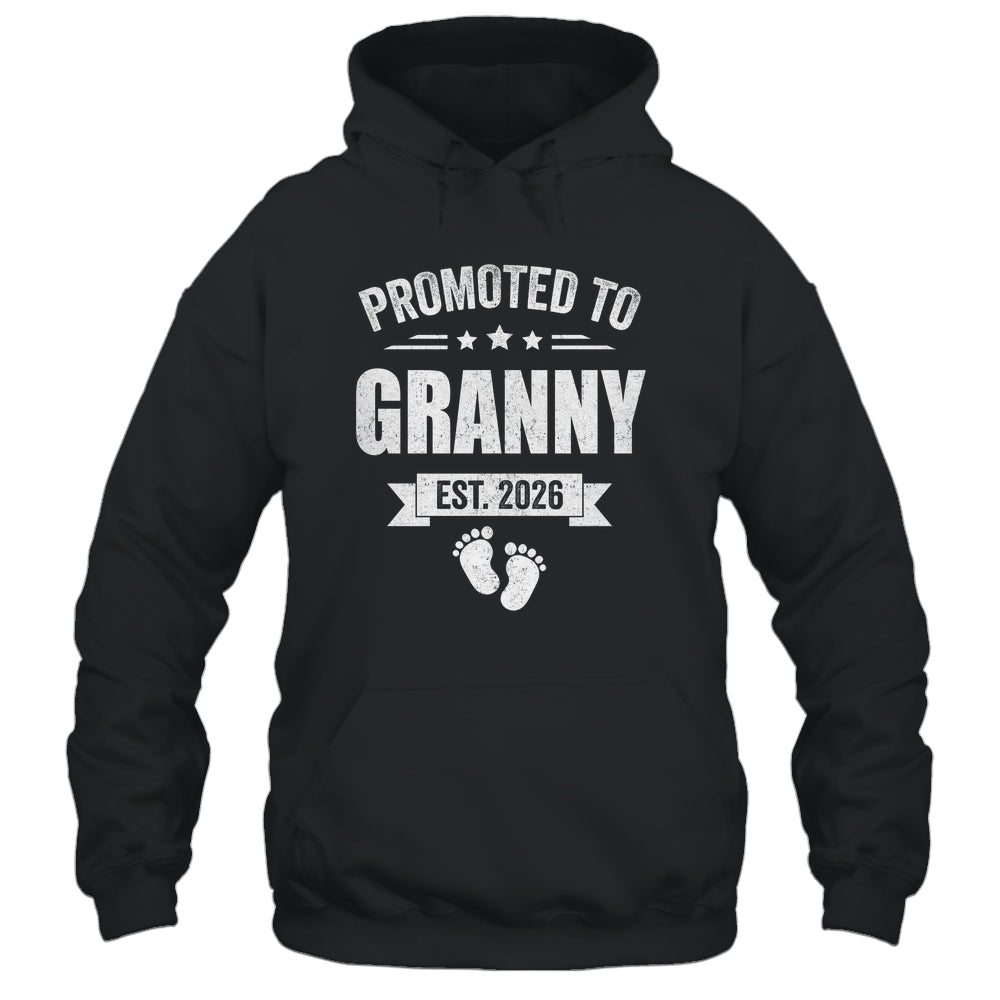 Promoted To Granny Est 2026 Mothers Day First Time New Shirt & Hoodie | teecentury