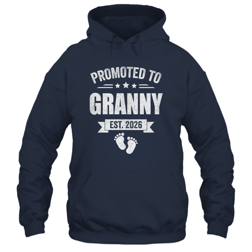 Promoted To Granny Est 2026 Mothers Day First Time New Shirt & Hoodie | teecentury
