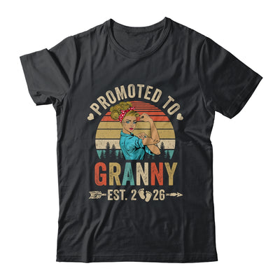 Promoted To Granny Est 2026 Retro First Time Granny Shirt & Tank Top | teecentury
