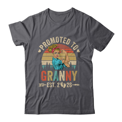 Promoted To Granny Est 2026 Retro First Time Granny Shirt & Tank Top | teecentury