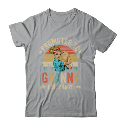 Promoted To Granny Est 2026 Retro First Time Granny Shirt & Tank Top | teecentury