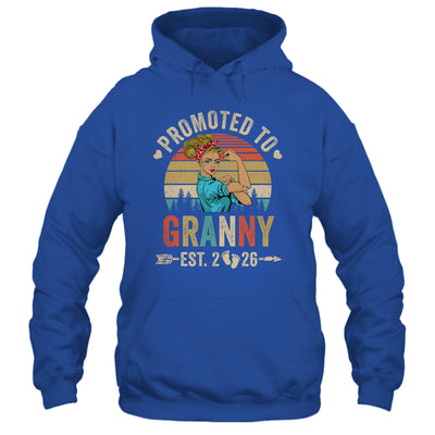 Promoted To Granny Est 2026 Retro First Time Granny Shirt & Tank Top | teecentury