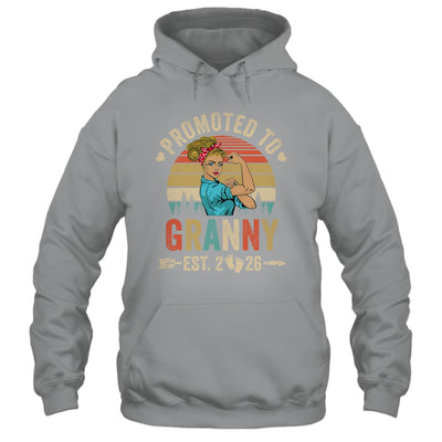 Promoted To Granny Est 2026 Retro First Time Granny Shirt & Tank Top | teecentury