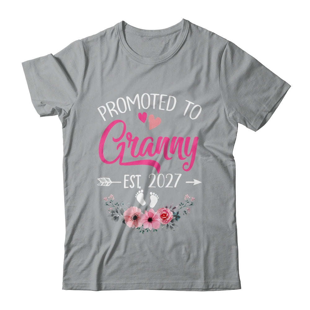 Promoted To Granny Est 2027 Mothers Day First Time Shirt & Tank Top | teecentury