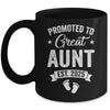 Promoted To Great Aunt Est 2025 Pregnancy Announcement Mug | teecentury