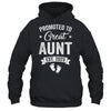 Promoted To Great Aunt Est 2025 Pregnancy Announcement Shirt & Tank Top | teecentury