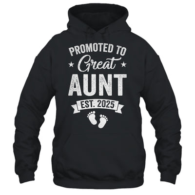 Promoted To Great Aunt Est 2025 Pregnancy Announcement Shirt & Tank Top | teecentury