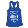 Promoted To Great Aunt Est 2025 Pregnancy Announcement Shirt & Tank Top | teecentury