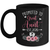 Promoted To Great Aunt Est 2026 Mothers Day Mug | teecentury