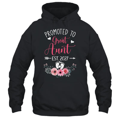 Promoted To Great Aunt Est 2027 Mothers Day Shirt & Tank Top | teecentury