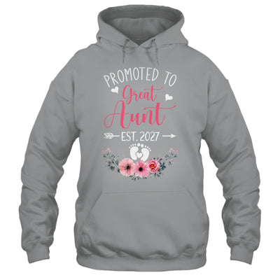Promoted To Great Aunt Est 2027 Mothers Day Shirt & Tank Top | teecentury