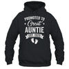 Promoted To Great Auntie Est 2025 Pregnancy Announcement Shirt & Tank Top | teecentury