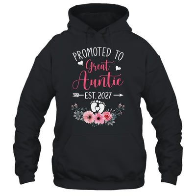 Promoted To Great Auntie Est 2027 Mothers Day Shirt & Tank Top | teecentury