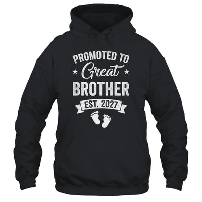 Promoted To Great Brother Est 2027 Pregnancy Announcement Shirt & Hoodie | teecentury