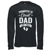 Promoted To Great Dad Est 2025 Pregnancy Announcement Shirt & Hoodie | teecentury