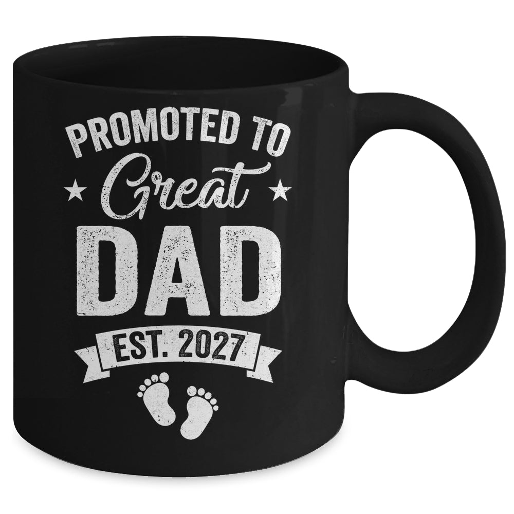 Promoted To Great Dad Est 2027 Pregnancy Announcement Mug | teecentury