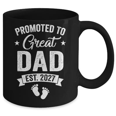 Promoted To Great Dad Est 2027 Pregnancy Announcement Mug | teecentury