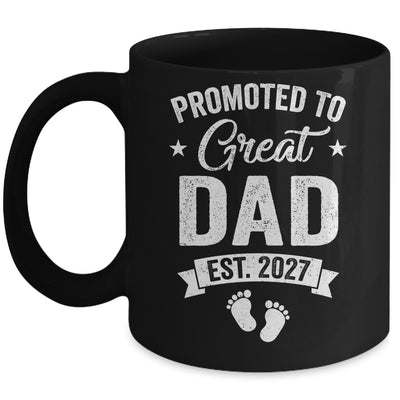 Promoted To Great Dad Est 2027 Pregnancy Announcement Mug | teecentury