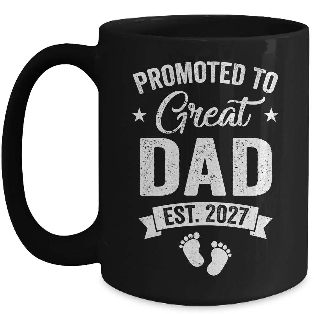Promoted To Great Dad Est 2027 Pregnancy Announcement Mug | teecentury