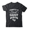 Promoted To Great Daddy Est 2025 Pregnancy Announcement Shirt & Hoodie | teecentury