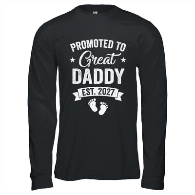 Promoted To Great Daddy Est 2027 Pregnancy Announcement Shirt & Hoodie | teecentury