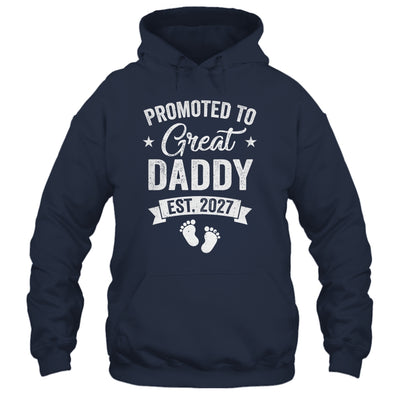 Promoted To Great Daddy Est 2027 Pregnancy Announcement Shirt & Hoodie | teecentury