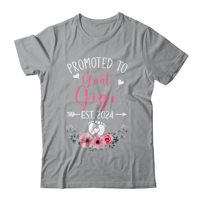 Promoted To Great Gigi Est 2024 Mothers Day Shirt & Tank Top | teecentury