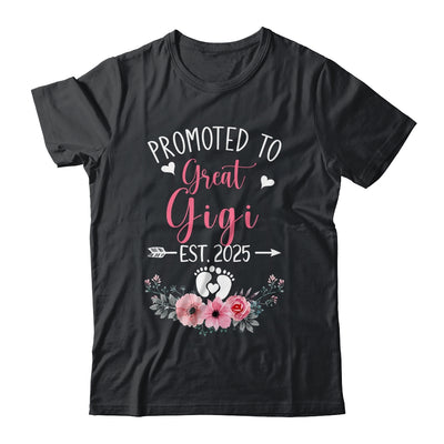 Promoted To Great Gigi Est 2025 Mothers Day Shirt & Tank Top | teecentury