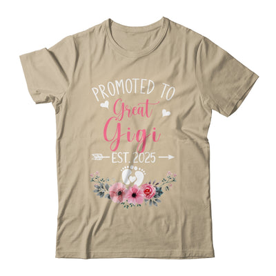 Promoted To Great Gigi Est 2025 Mothers Day Shirt & Tank Top | teecentury