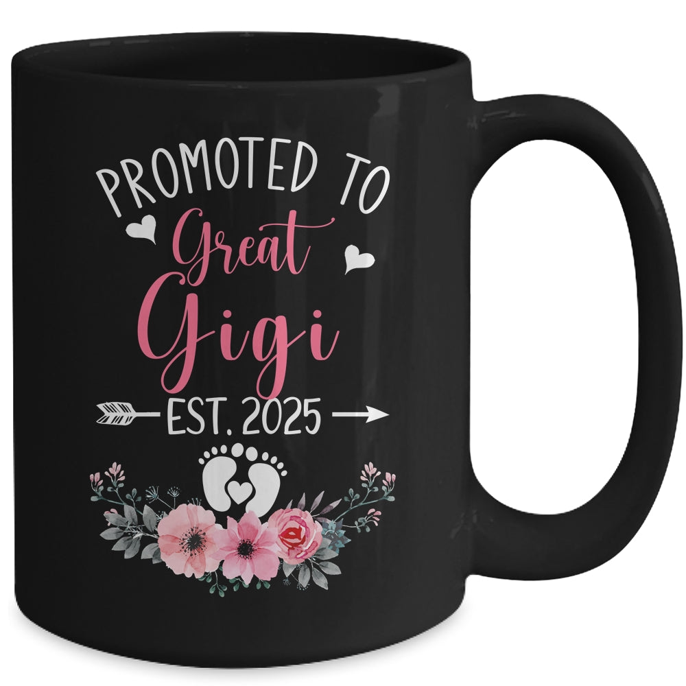 Promoted To Great Gigi Est 2025 Mothers Day Mug | teecentury