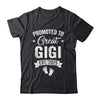 Promoted To Great Gigi Est 2025 Pregnancy Announcement Shirt & Tank Top | teecentury
