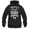 Promoted To Great Gigi Est 2025 Pregnancy Announcement Shirt & Tank Top | teecentury