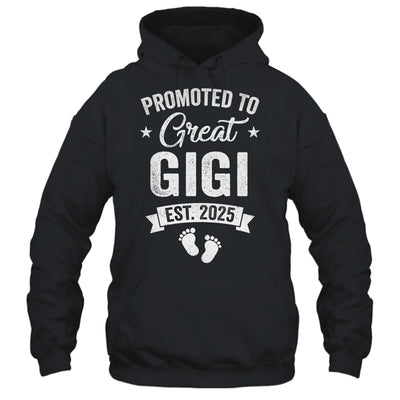 Promoted To Great Gigi Est 2025 Pregnancy Announcement Shirt & Tank Top | teecentury