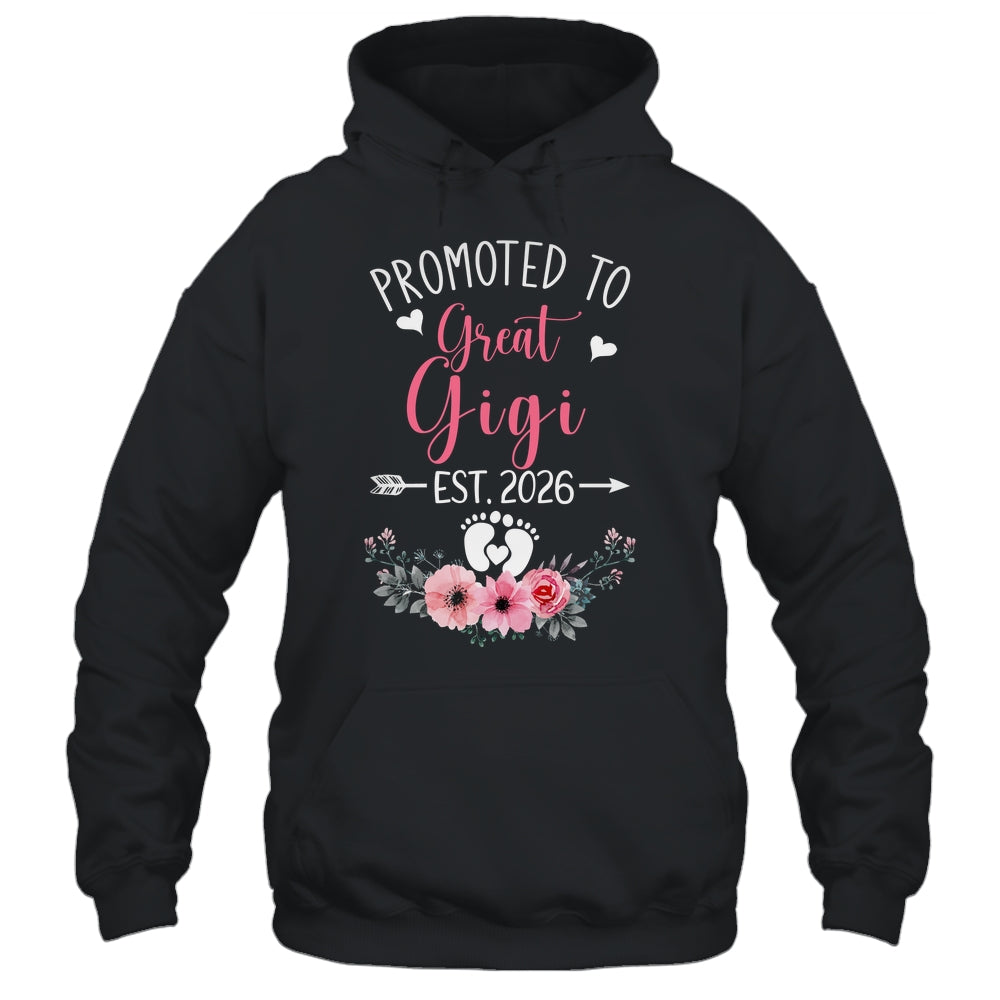 Promoted To Great Gigi Est 2026 Mothers Day Shirt & Tank Top | teecentury