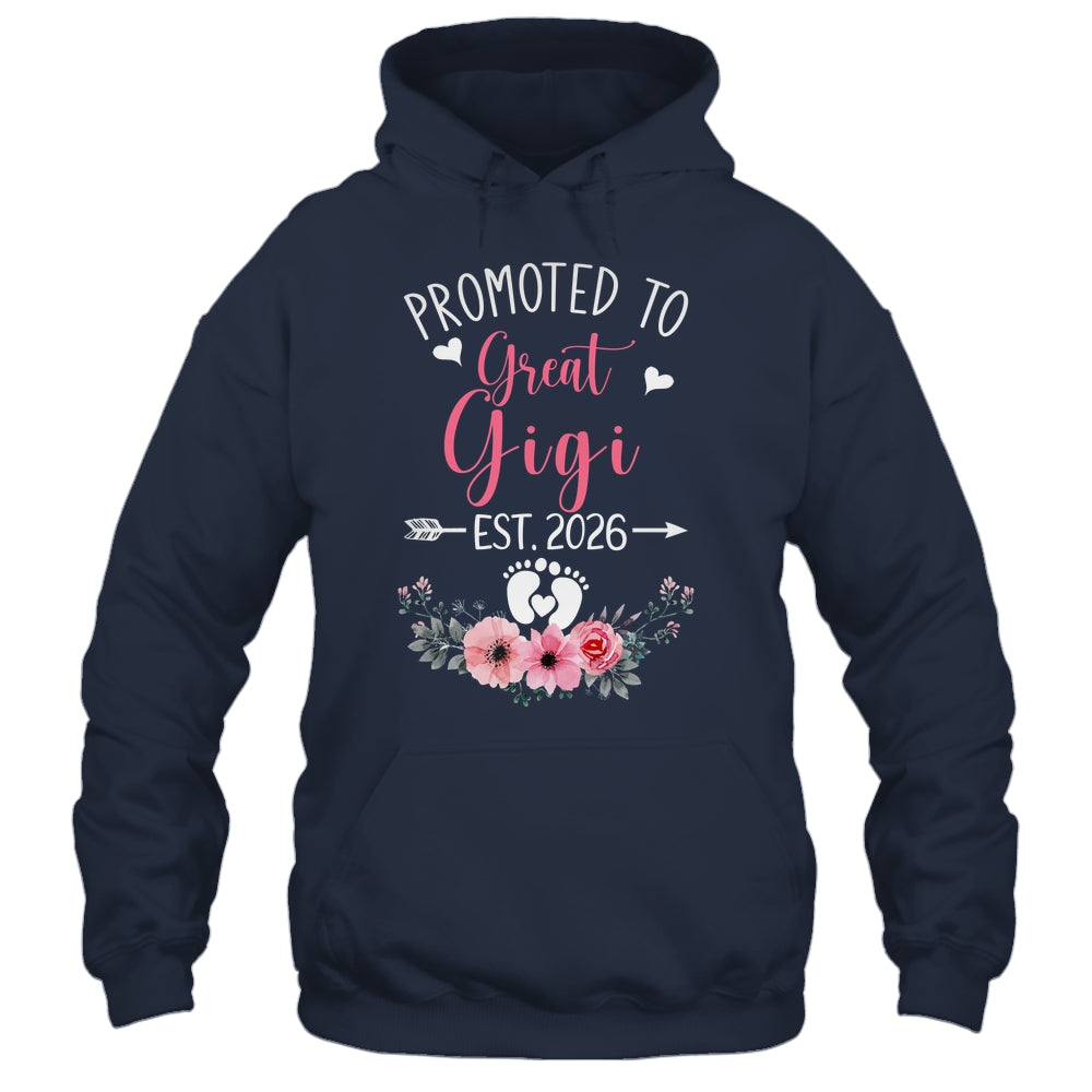 Promoted To Great Gigi Est 2026 Mothers Day Shirt & Tank Top | teecentury