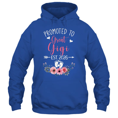 Promoted To Great Gigi Est 2026 Mothers Day Shirt & Tank Top | teecentury