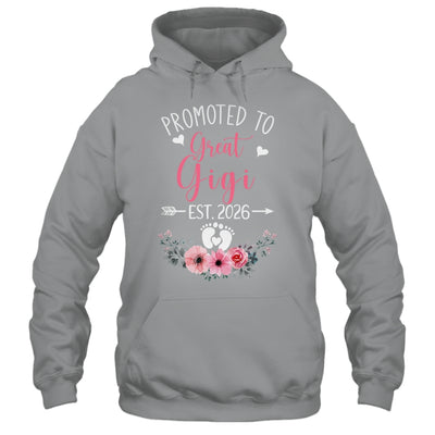 Promoted To Great Gigi Est 2026 Mothers Day Shirt & Tank Top | teecentury