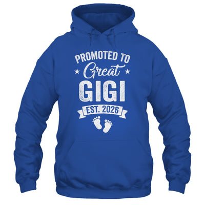 Promoted To Great Gigi Est 2026 Pregnancy Announcement Shirt & Hoodie | teecentury