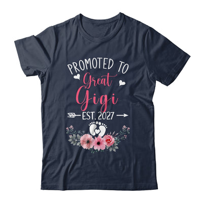 Promoted To Great Gigi Est 2027 Mothers Day Shirt & Tank Top | teecentury