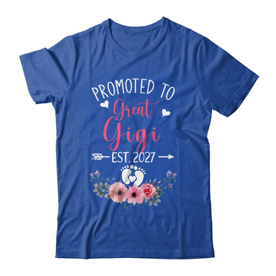 Promoted To Great Gigi Est 2027 Mothers Day Shirt & Tank Top | teecentury